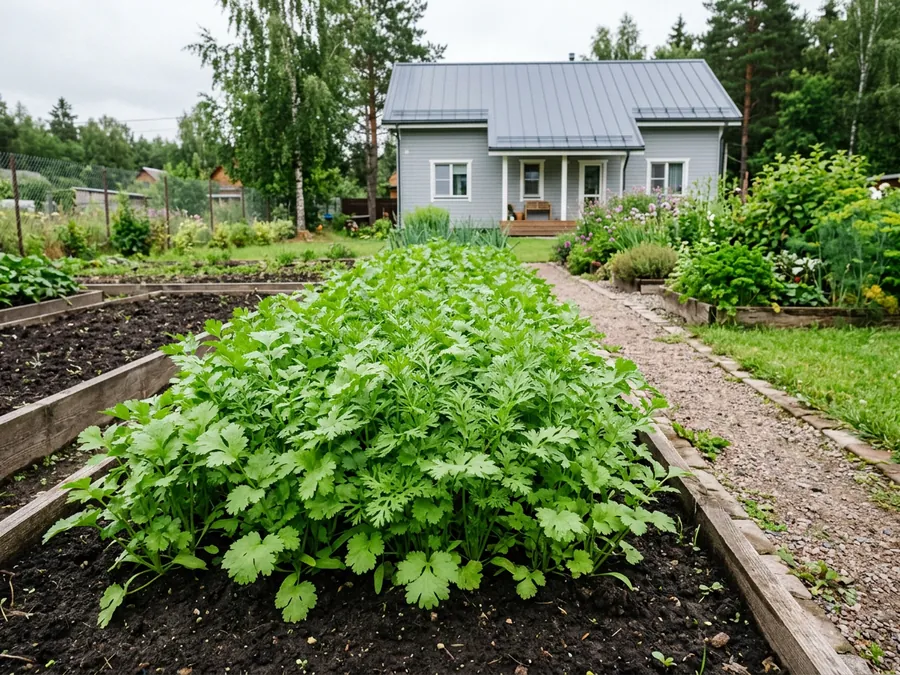 Кинза в саду: как выглядит на участке среди других посадок