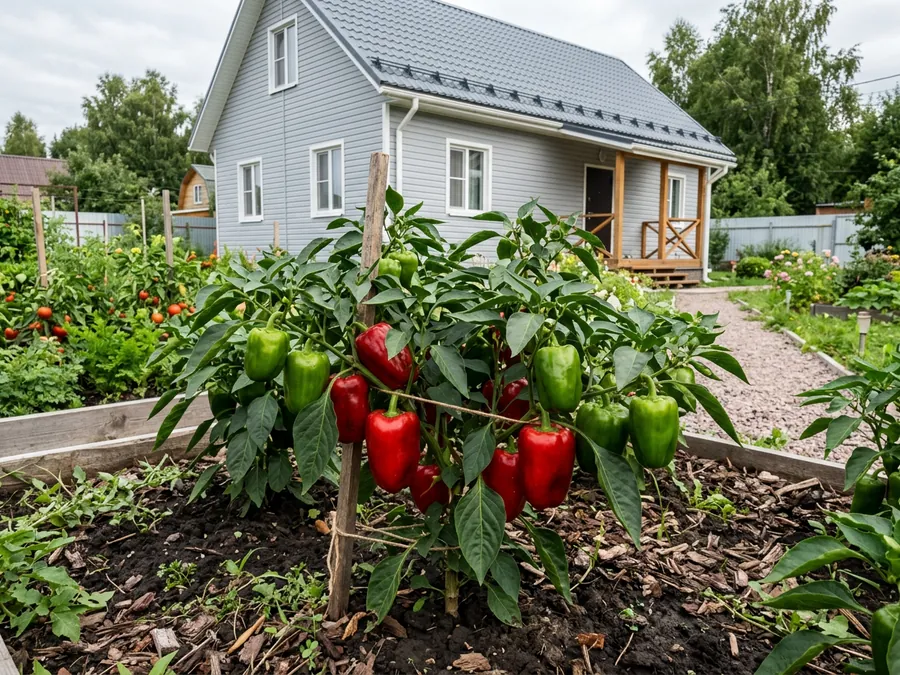 Перец сладкий в ландшафтном дизайне: на грядке