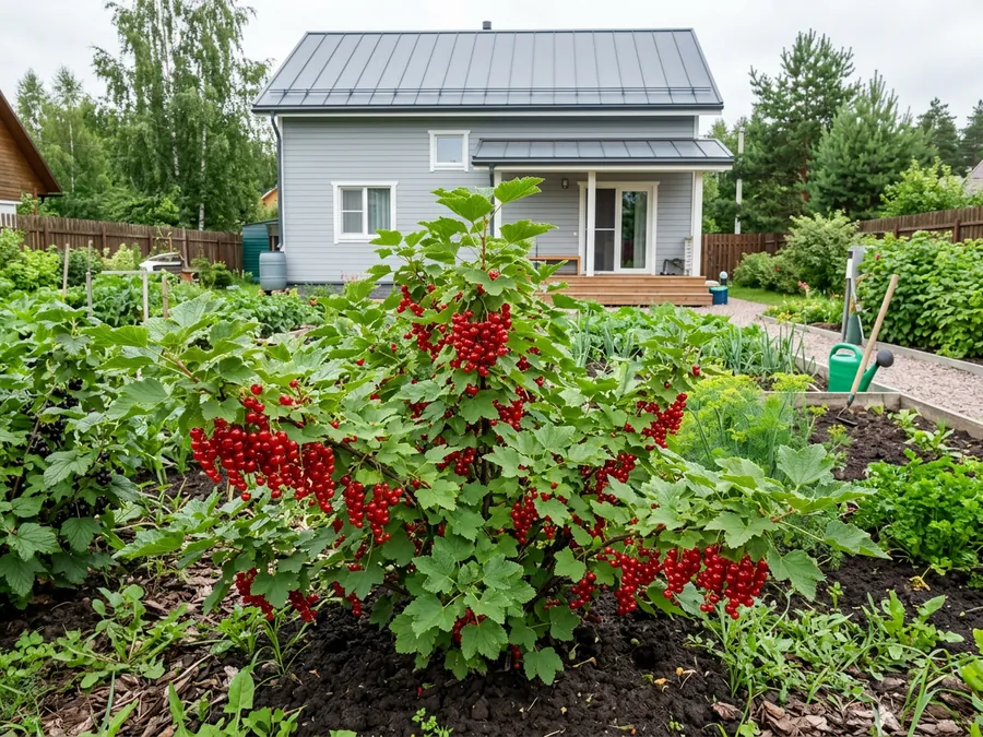Смородина красная в ландшафтном дизайне: на грядке