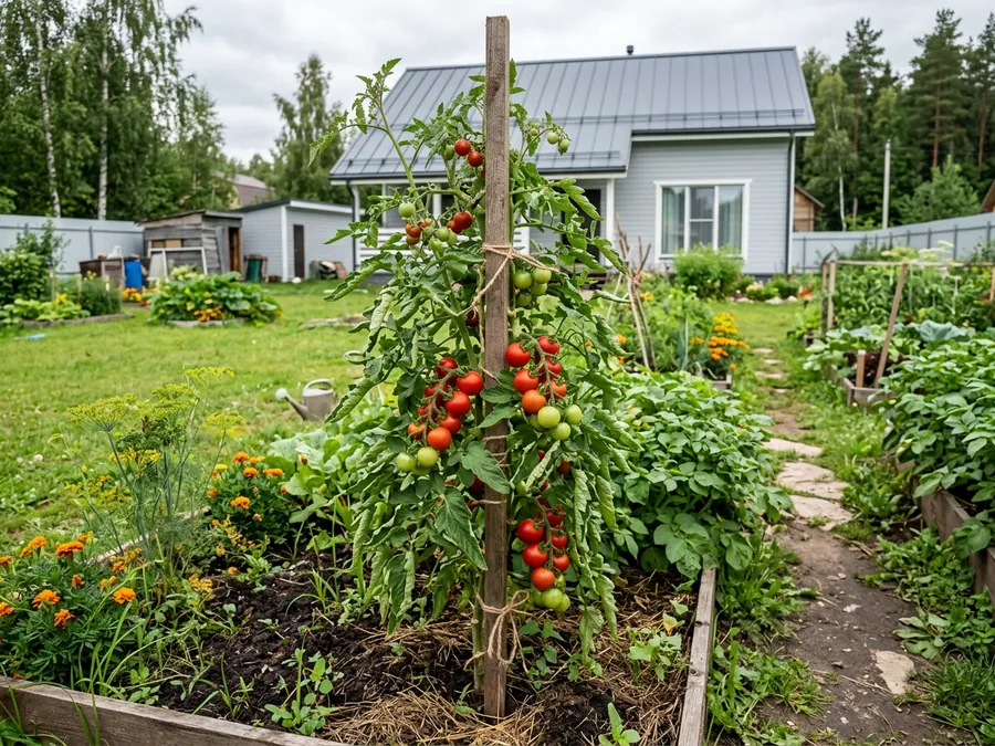 Томат в саду: как выглядит на участке среди других посадок