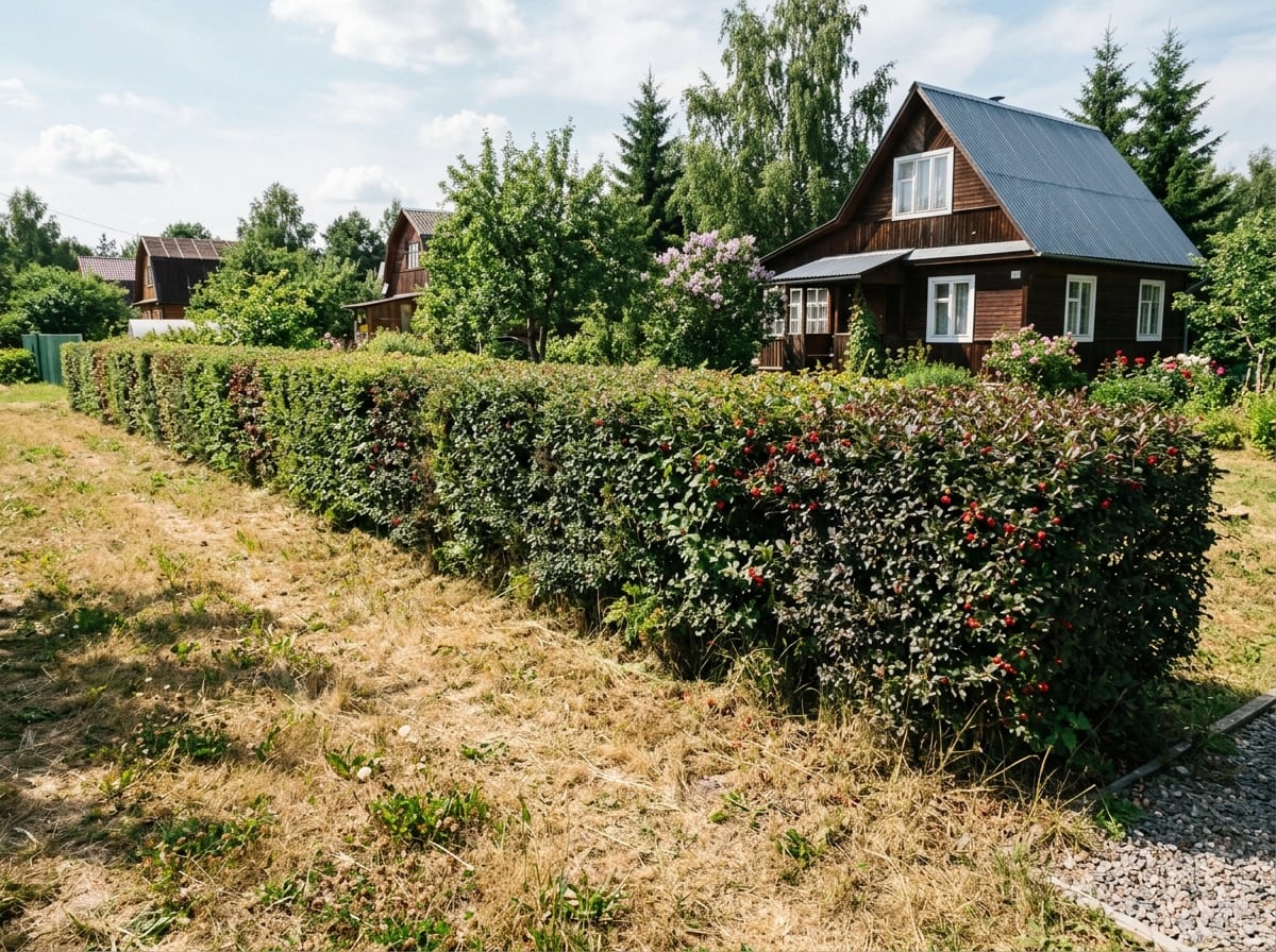 Стриженая изгородь без полива