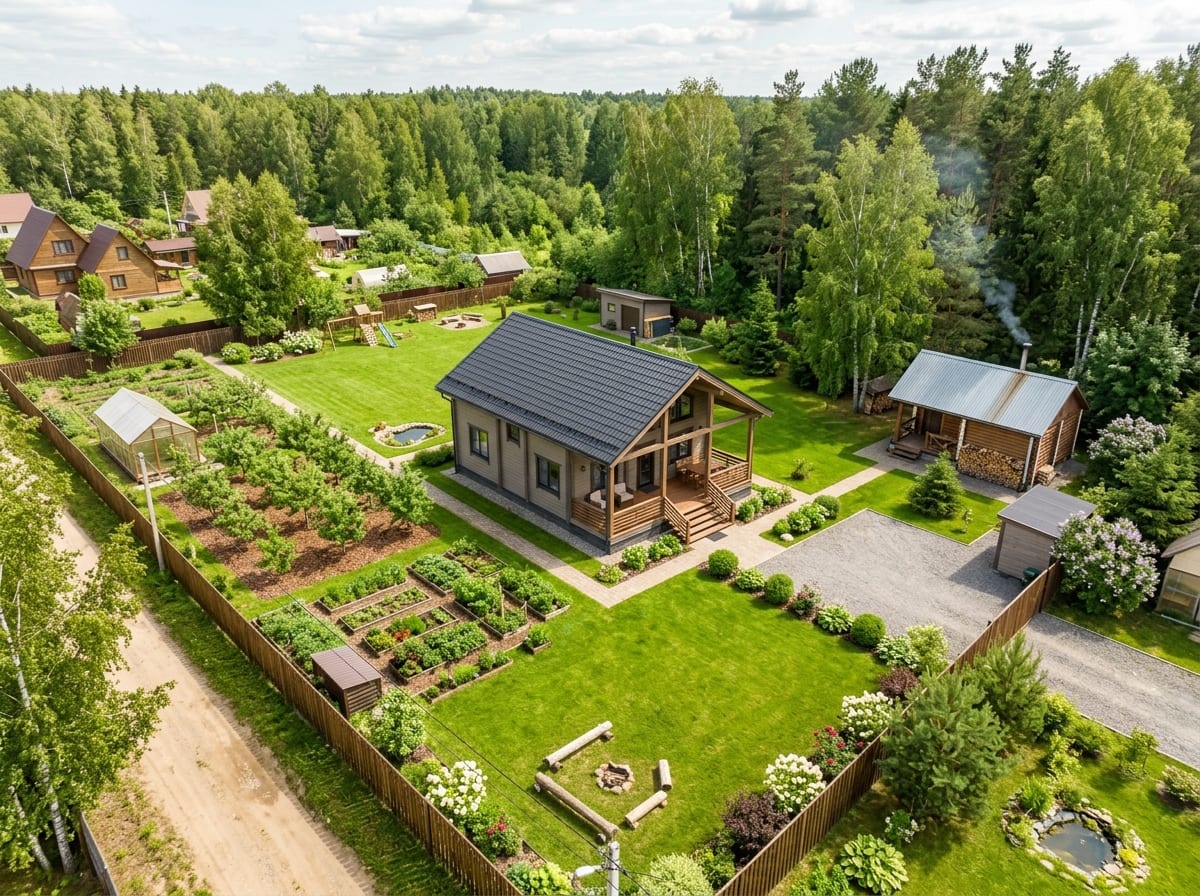 Схема участка 10 соток для дачников со стажем
